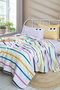 L'essentiel linge de maison Juego de Doble Piqué Amarillo y Lila